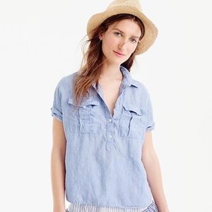 NWOT J Crew Baird McNutt Irish Linen Popov…